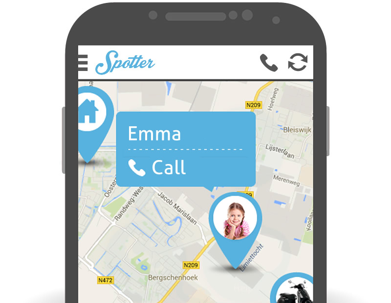 Call Spotter GPS Tracker Spotter England